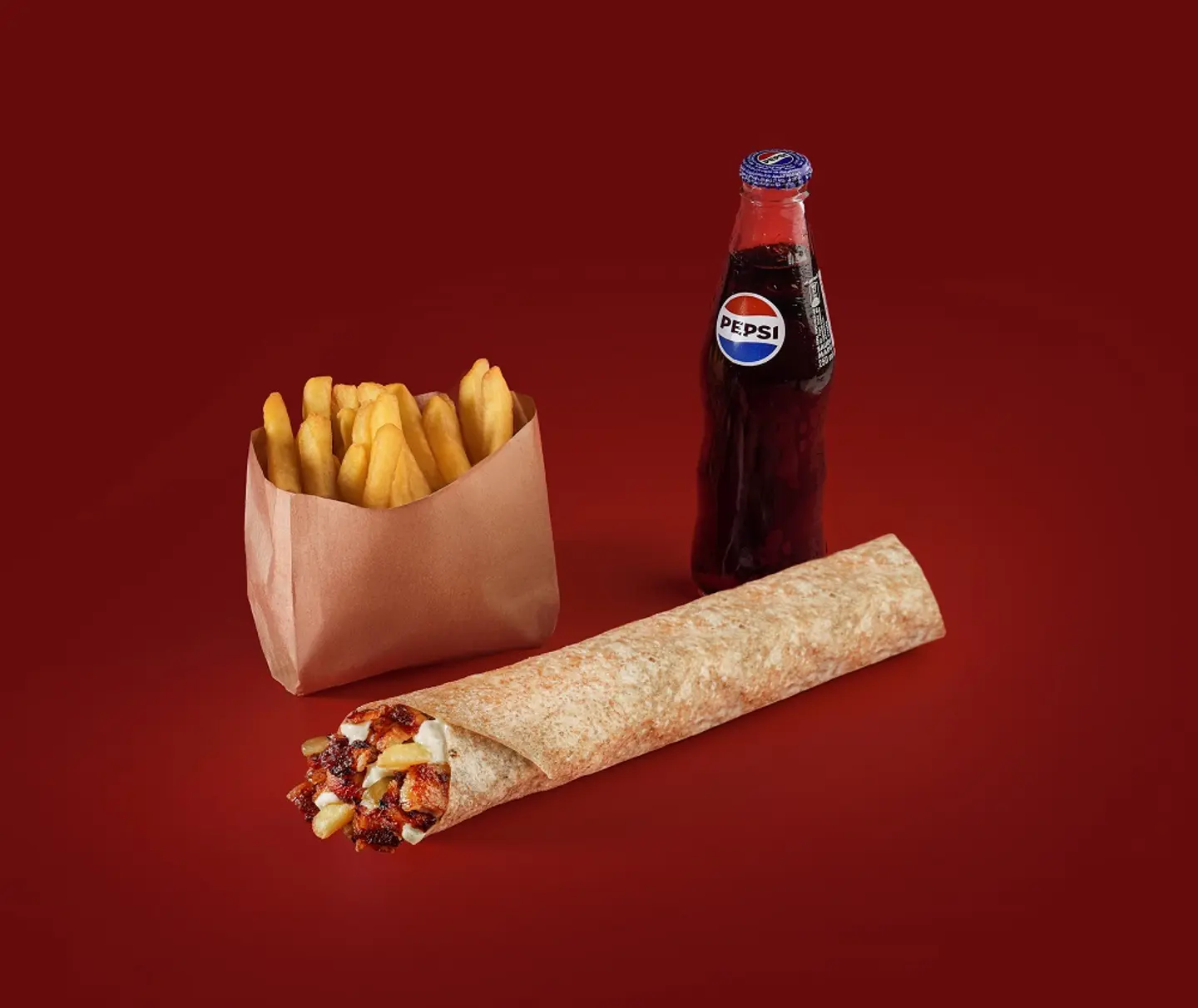 Sarookh + 1 Fries + 1 Soft Drink Meal