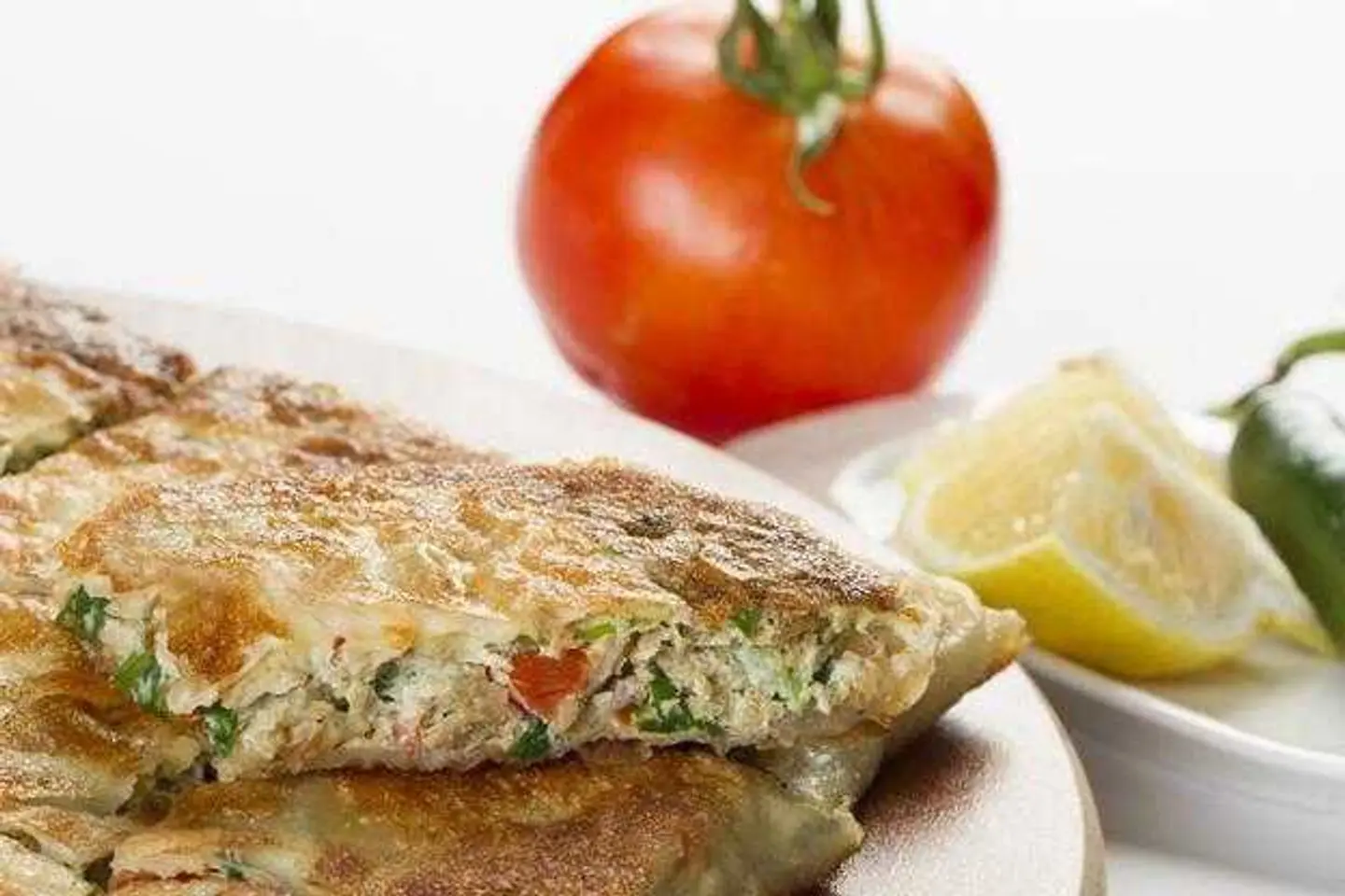 Double Vegetable And Meat Mutabbaq