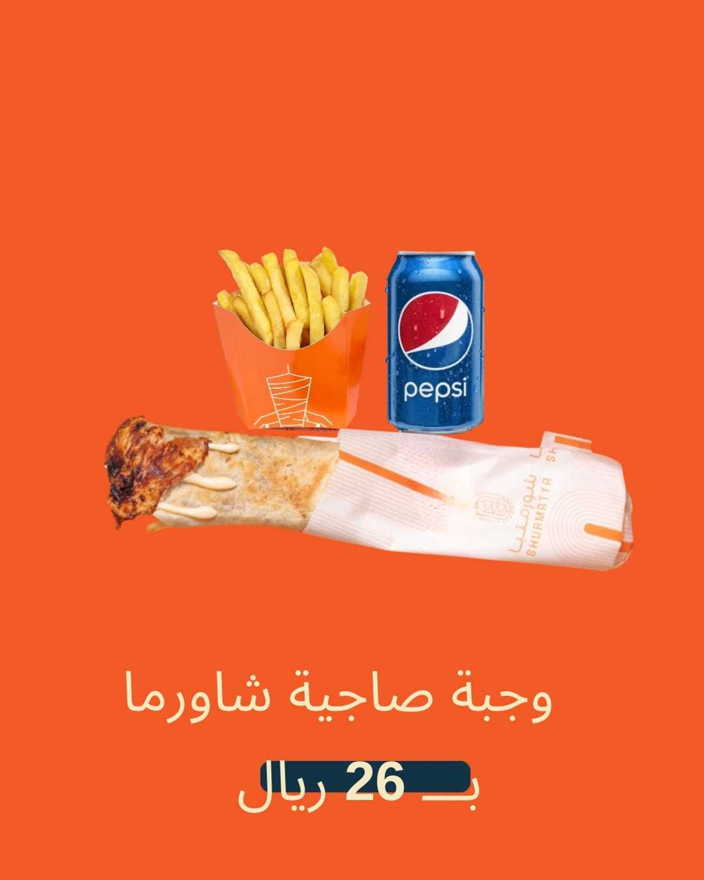 Small Shawarma Saj Meal