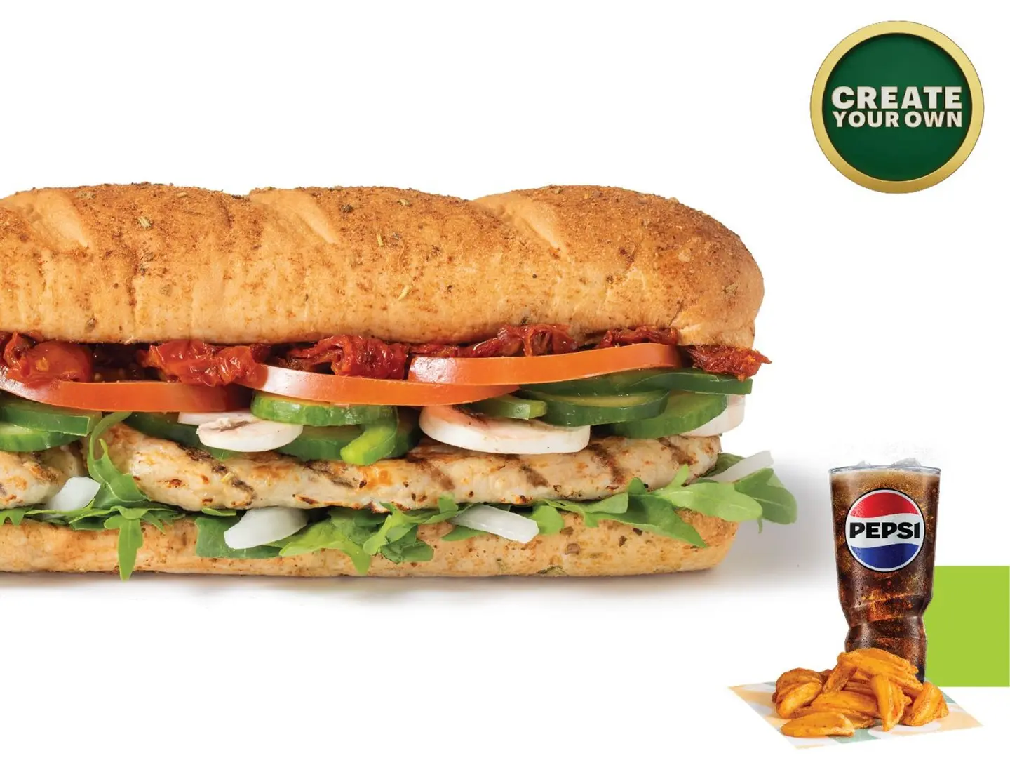 Oven Roasted Chicken Meal - Italian Bread 12 Inch
