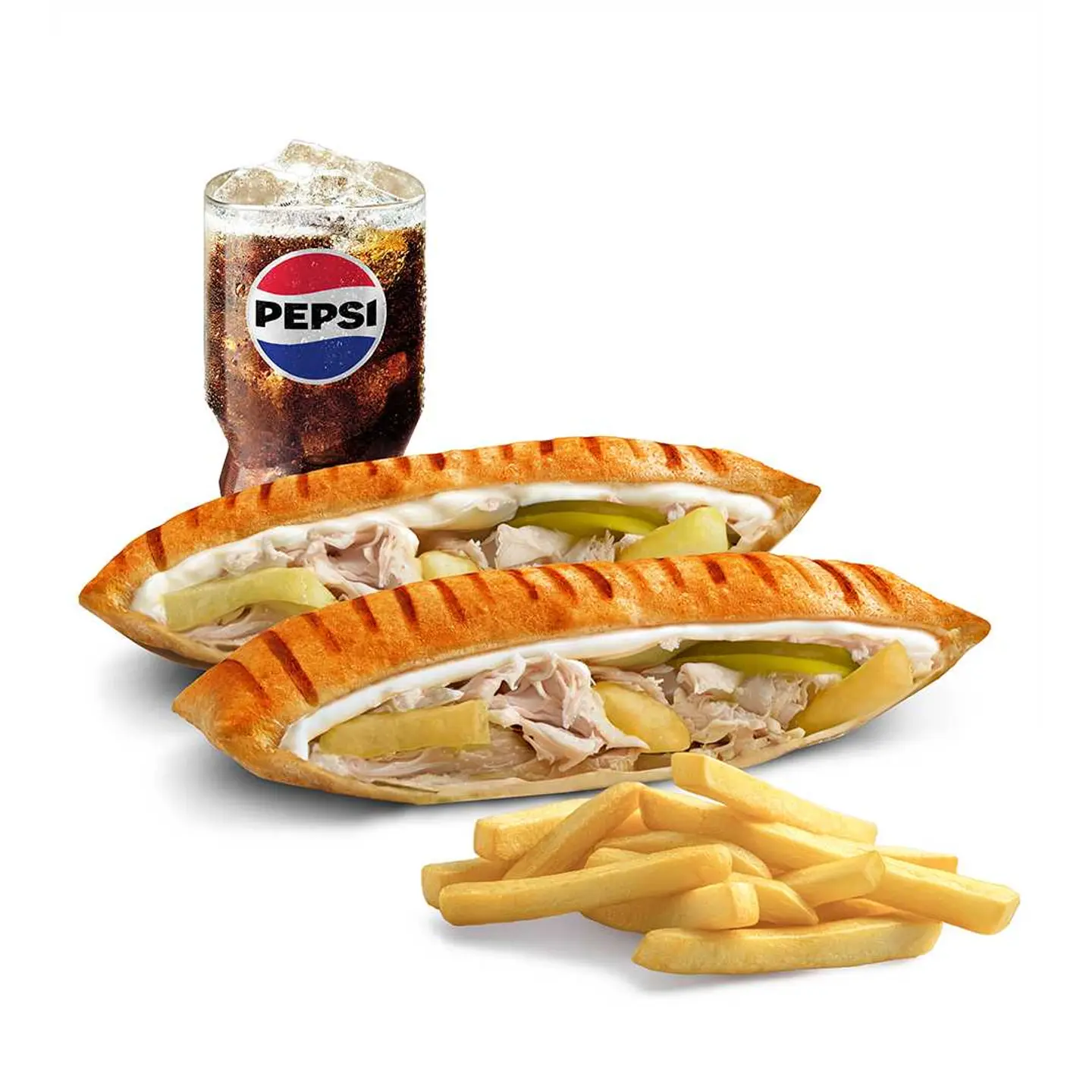 Chicken Bbq Sandwich Meal – Light Mayonnaise.