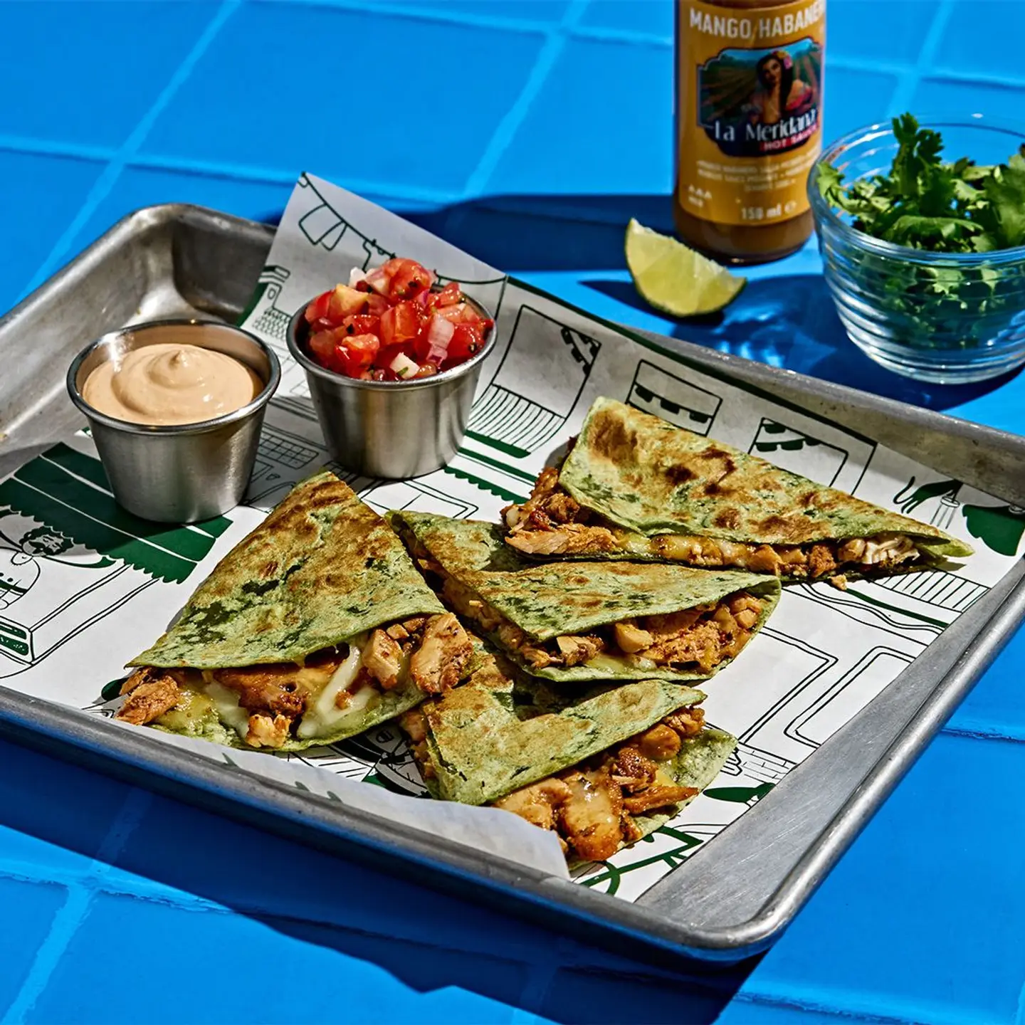 Light Chicken Quesadilla