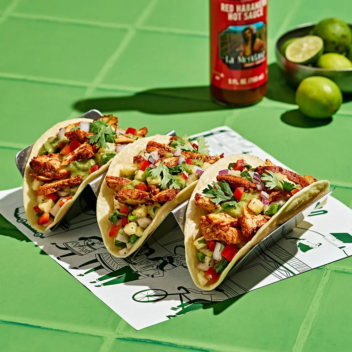 Chicken Al Pastor Tacos