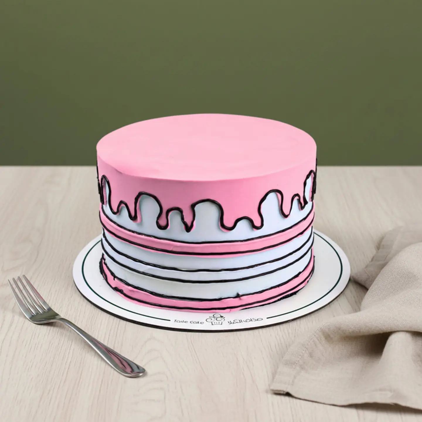 Pink Comic Cake