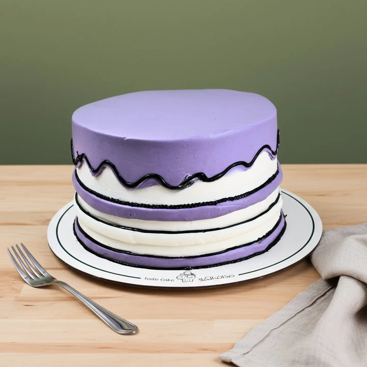 Purple Comic Cake