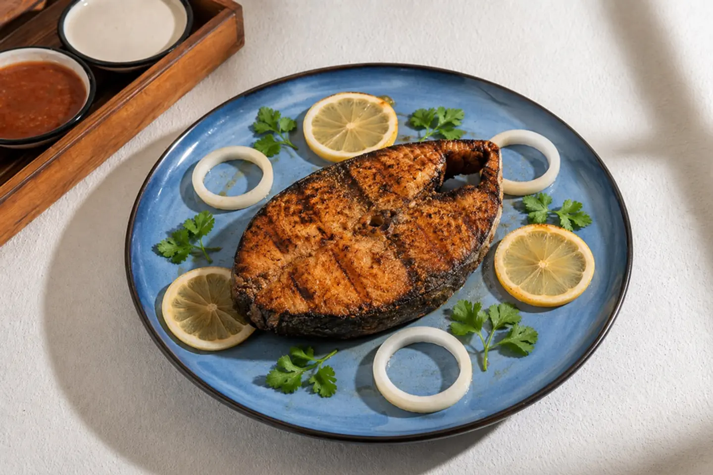 سمك كنعد مشوي بدون رز