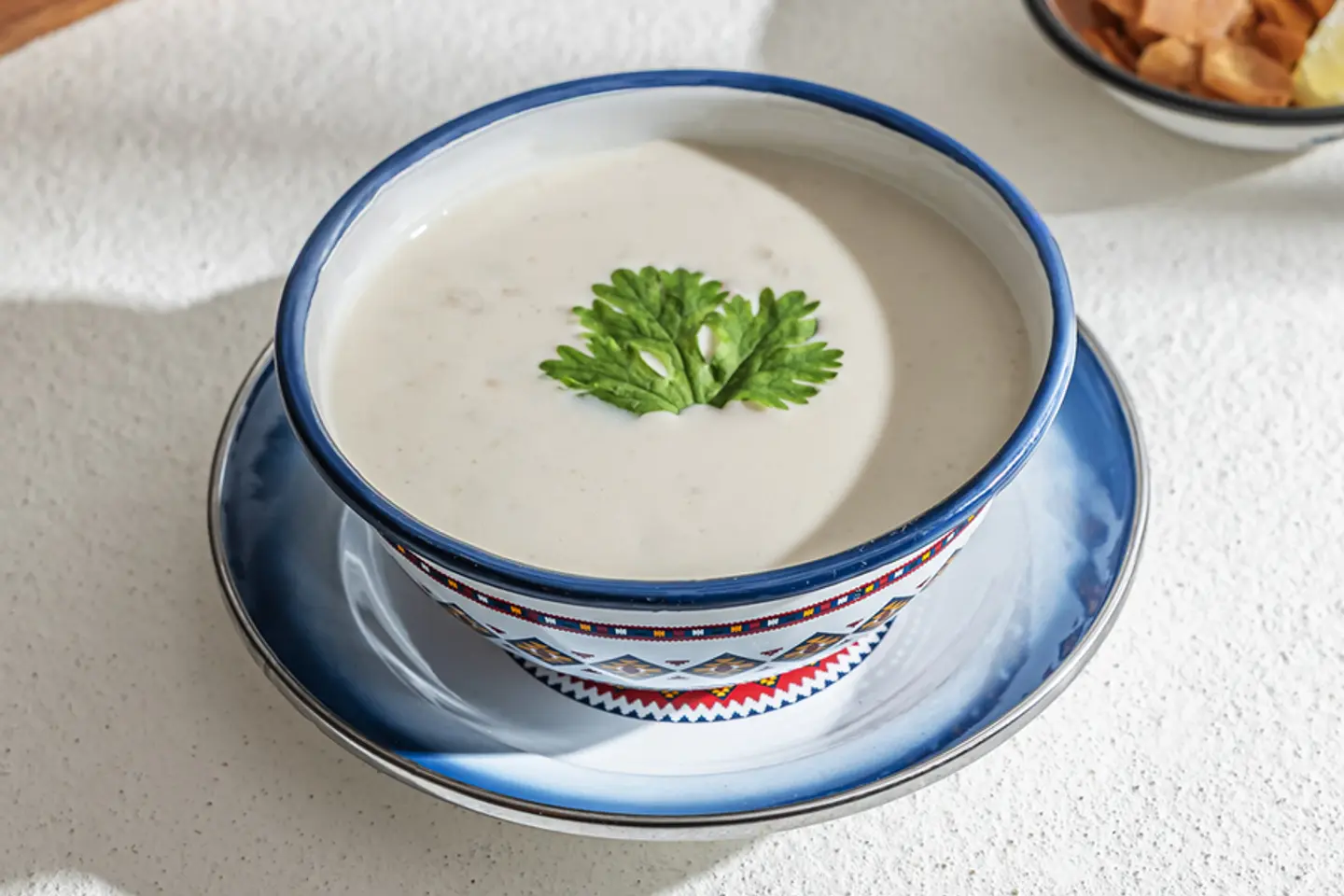 شوربة الدجاج بالكريمة