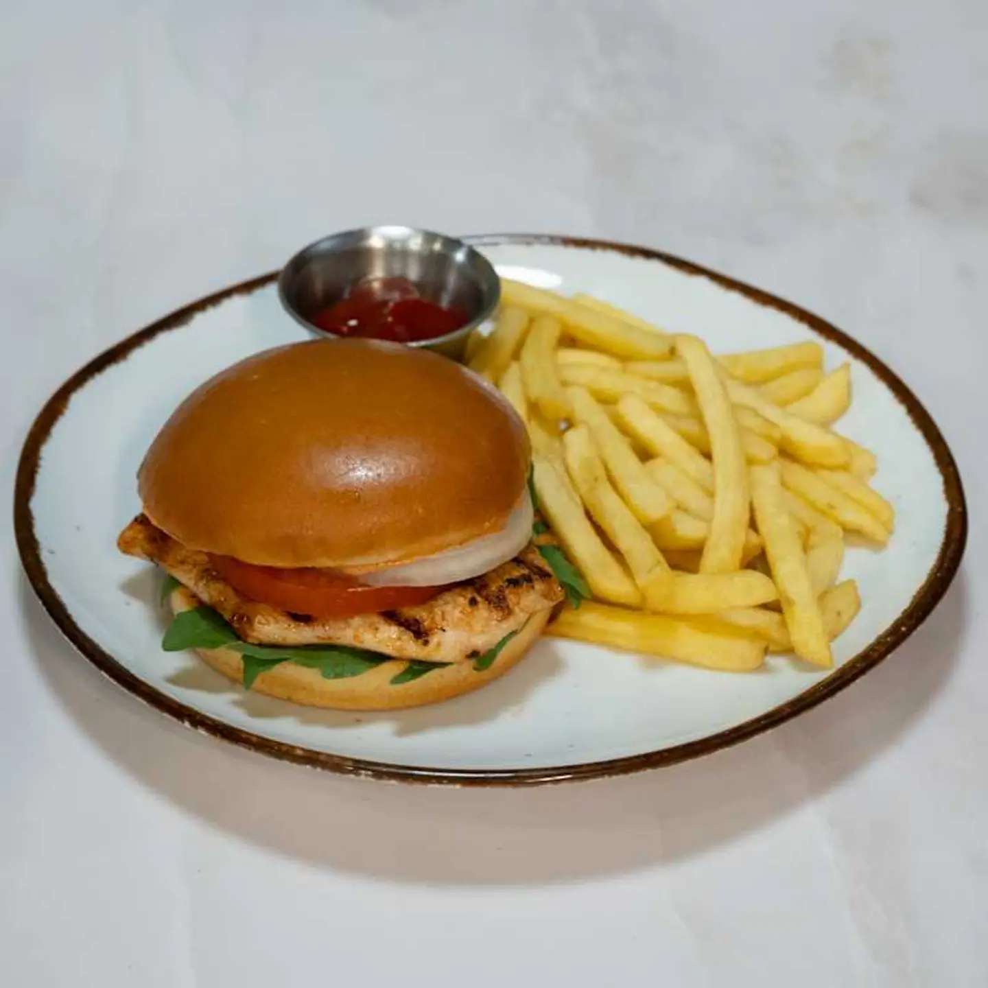 Grilled Chicken Brurger