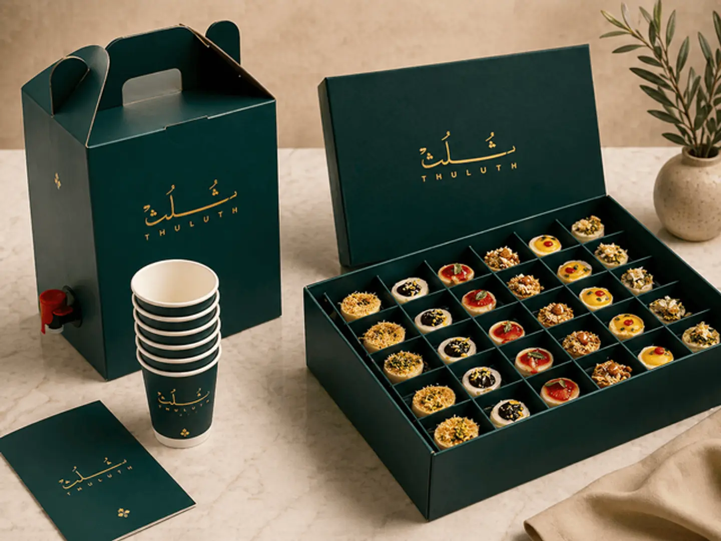 Mini Cheesecake Box With Coffee Box