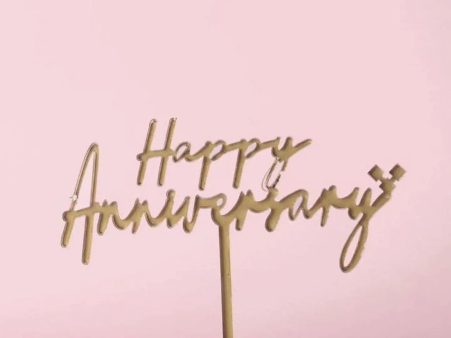 Happy Anniversary Cake Topping