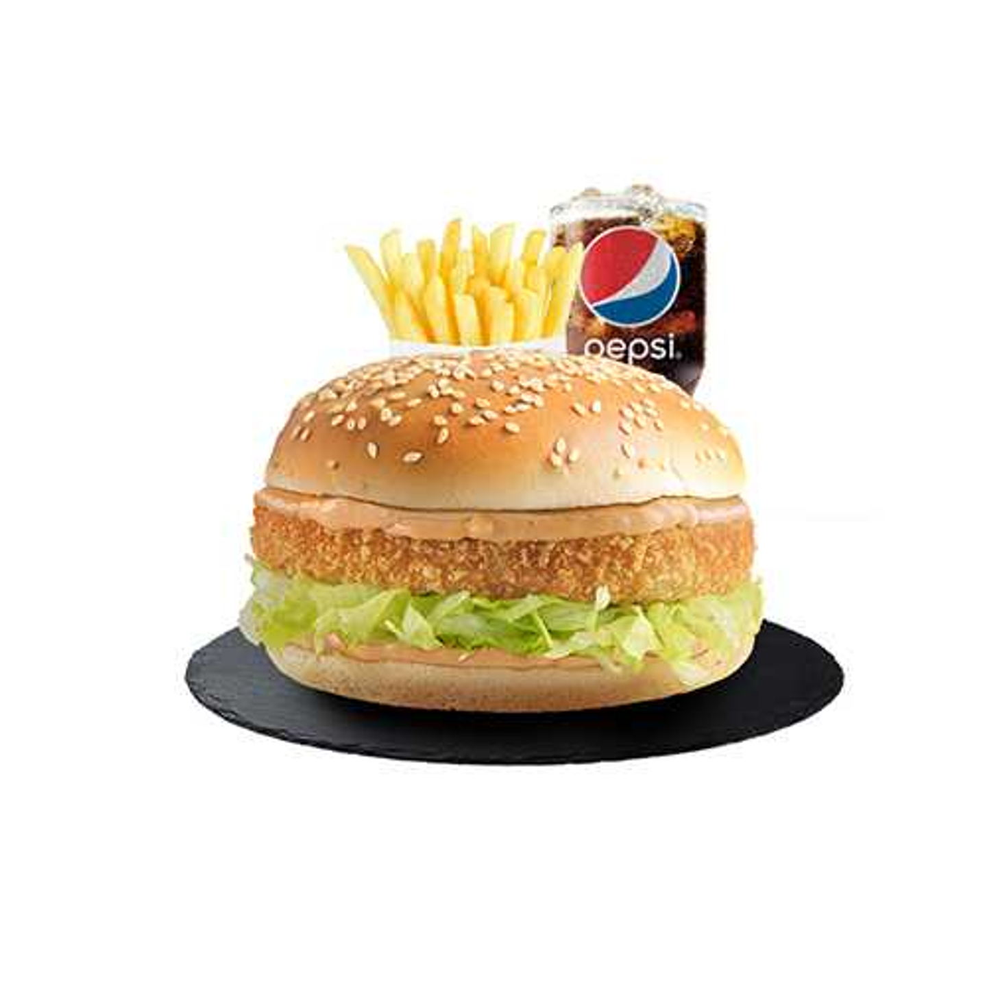 Taza Burger Meal.