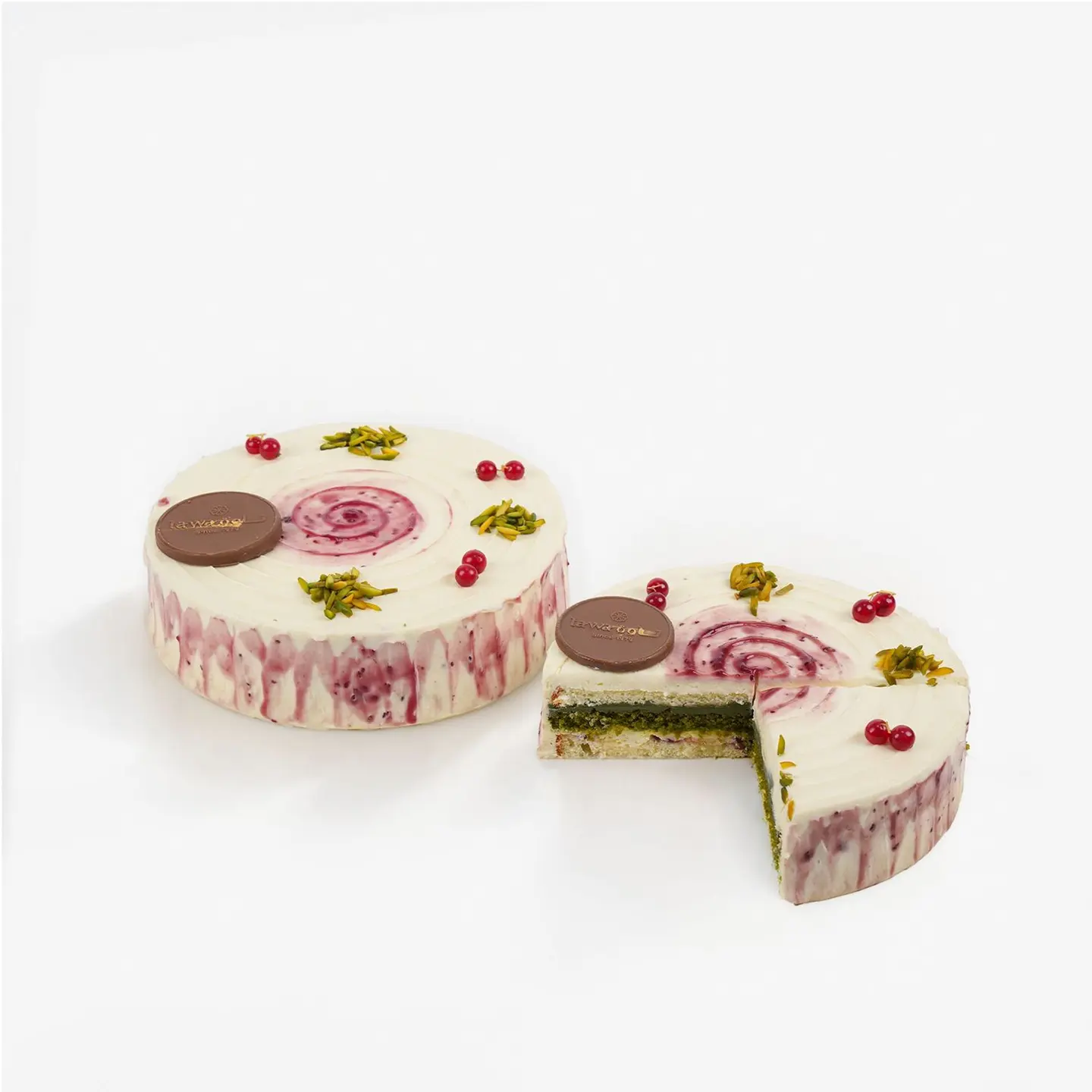 Medium Pistachio Raspberry Cake