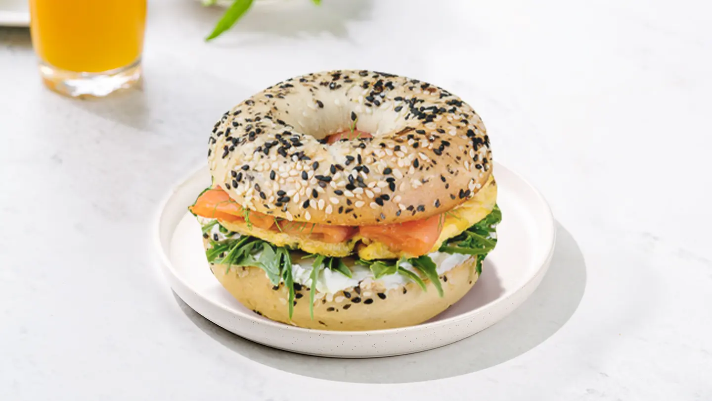 Smoked Salmon & Egg Bagel
