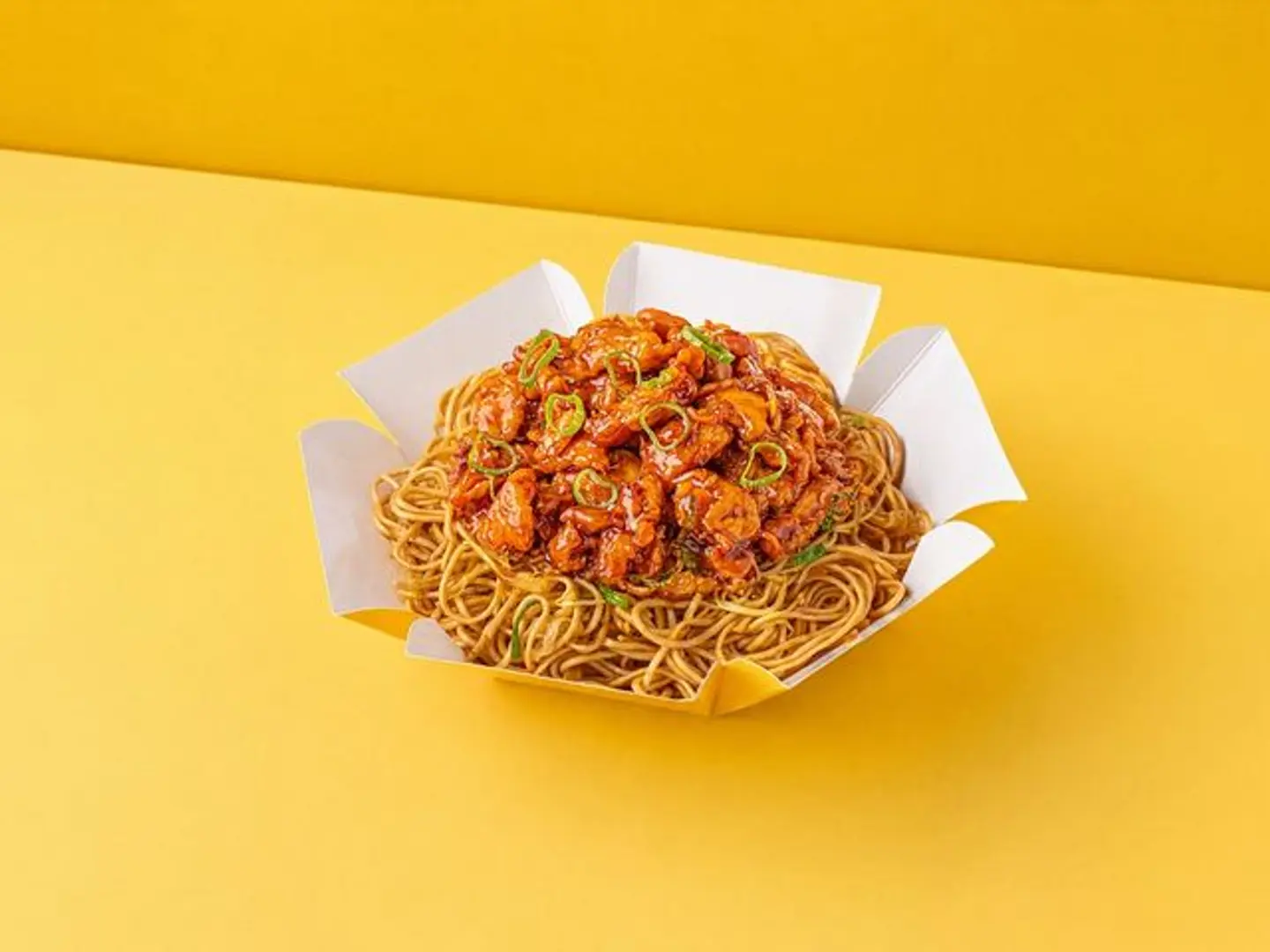 Chicken Sweet Sour With Noodles