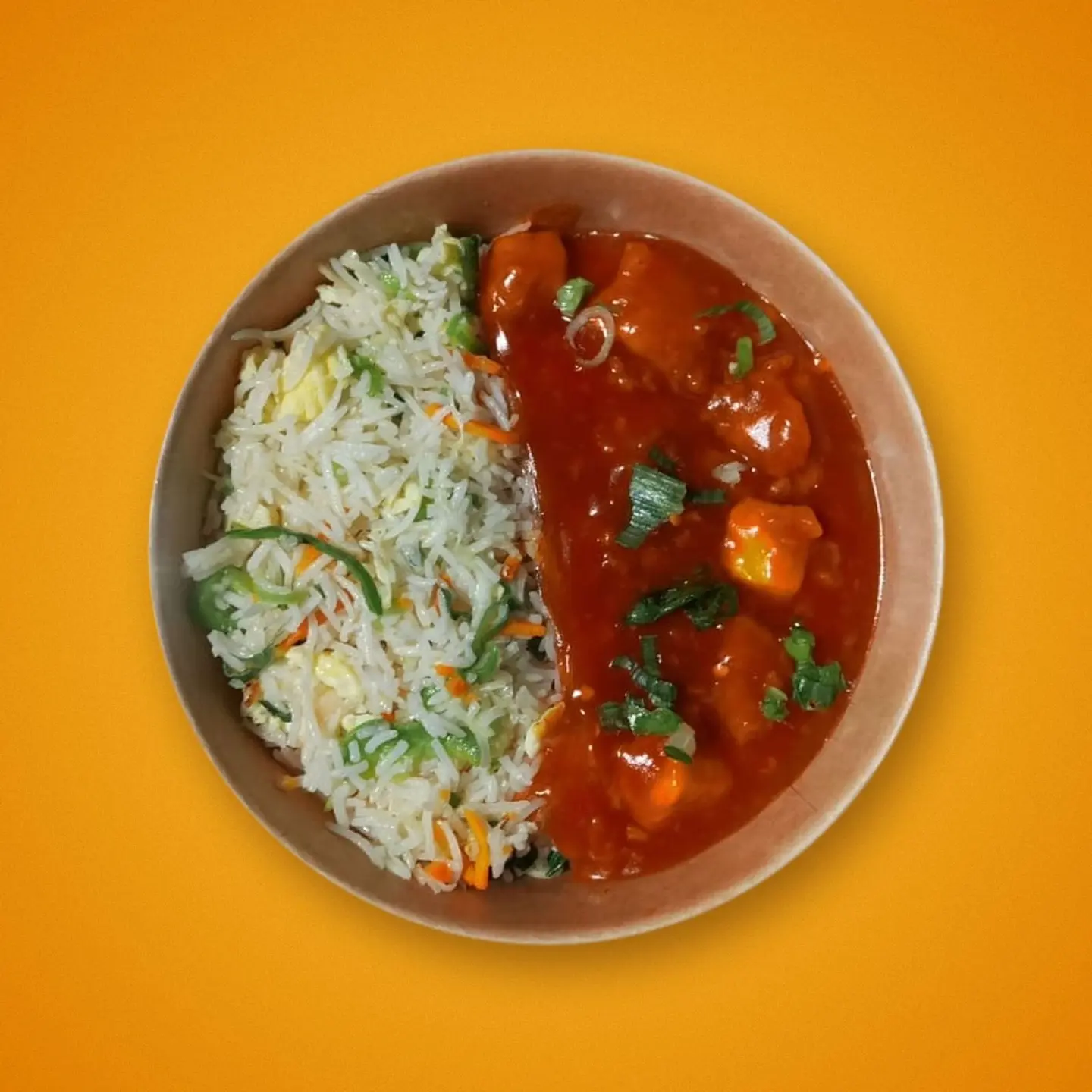 Manchurian Chicken Rice Bowl
