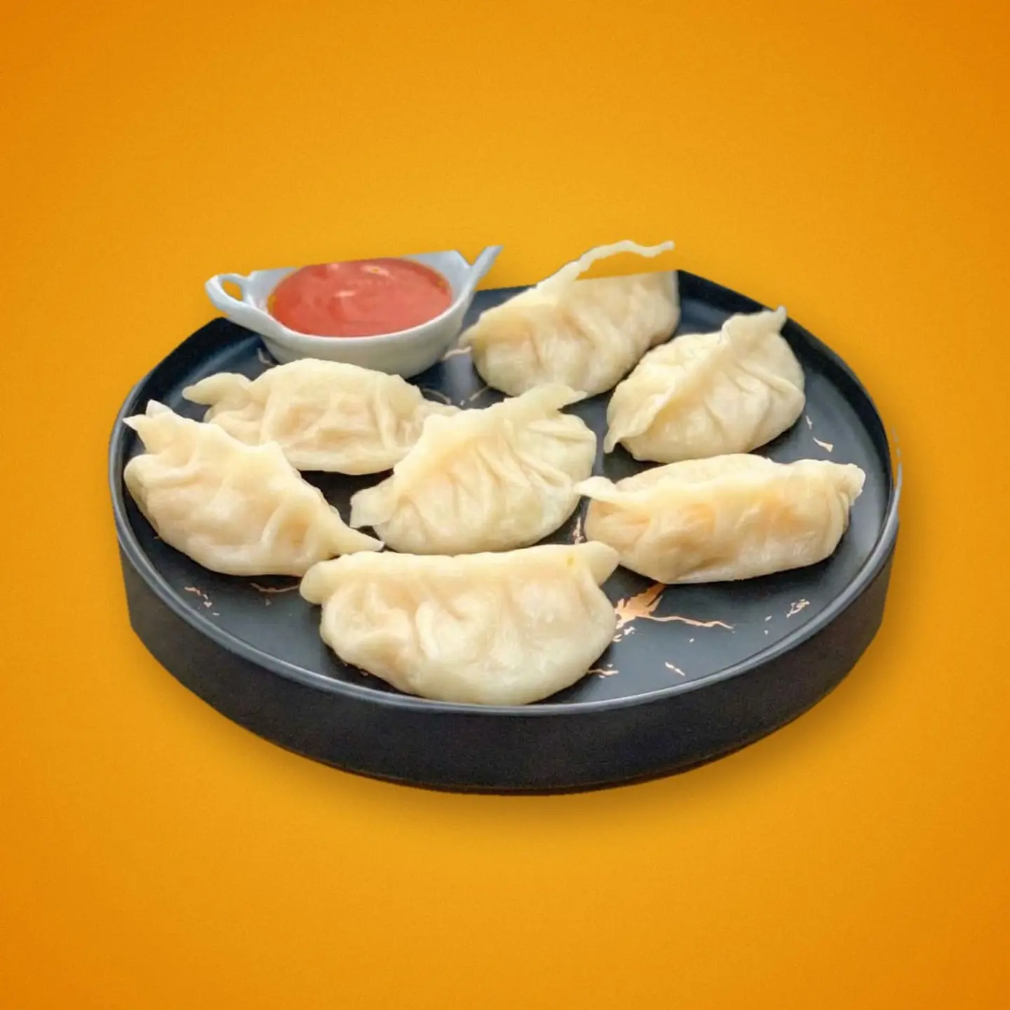 Steamed Chicken Momos 6 Pcs