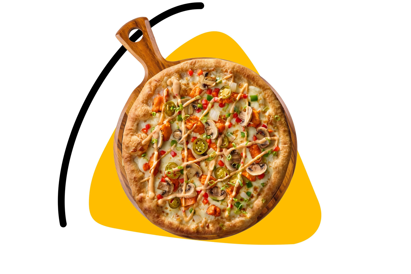 Tikka & Mushroom Pizza Large