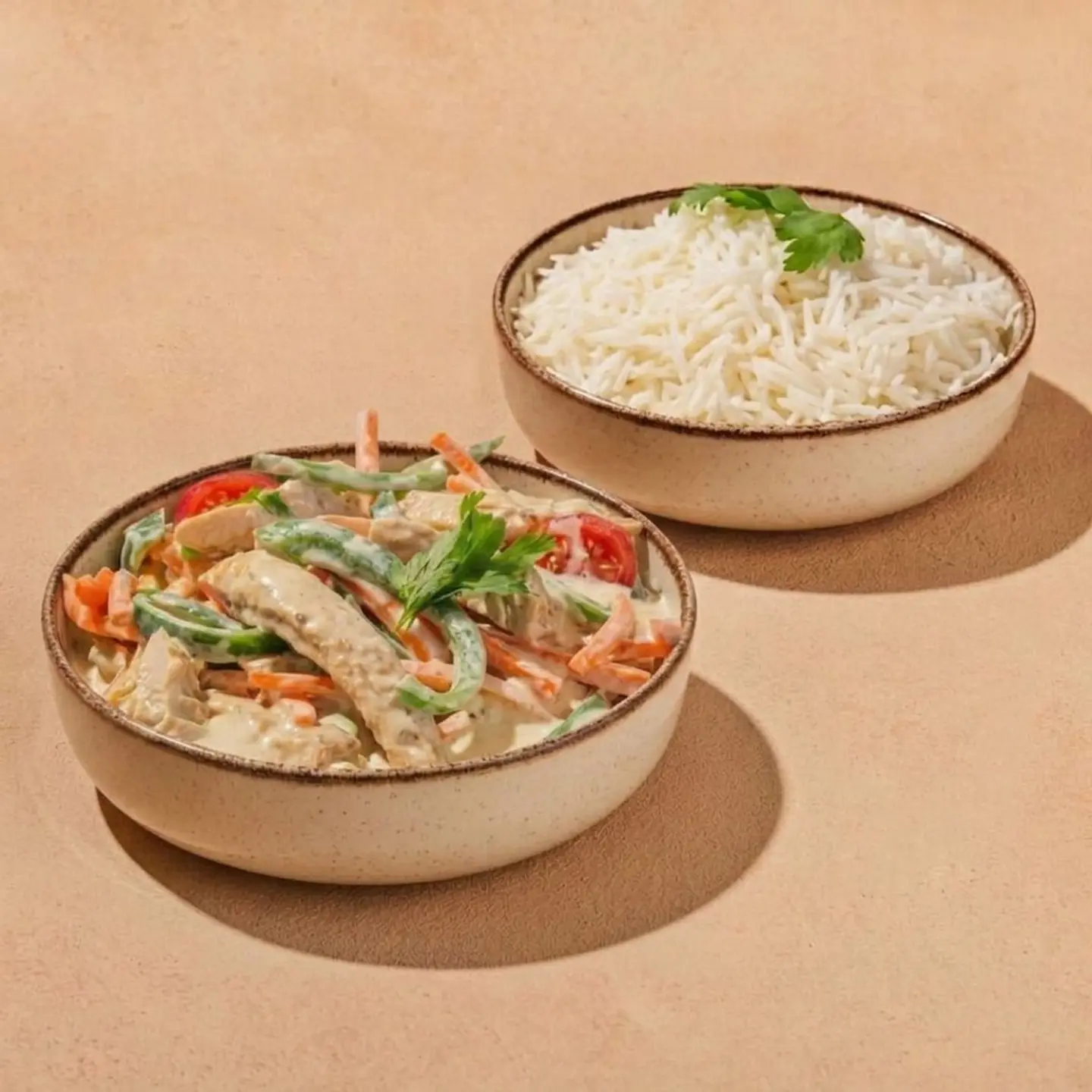 دجاج كريمي مع الأرز