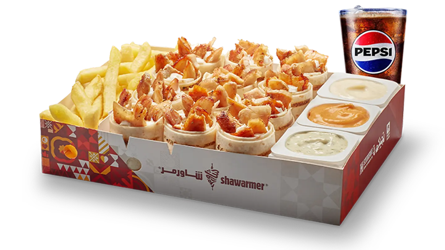 دبل عربو دجاج وجبة