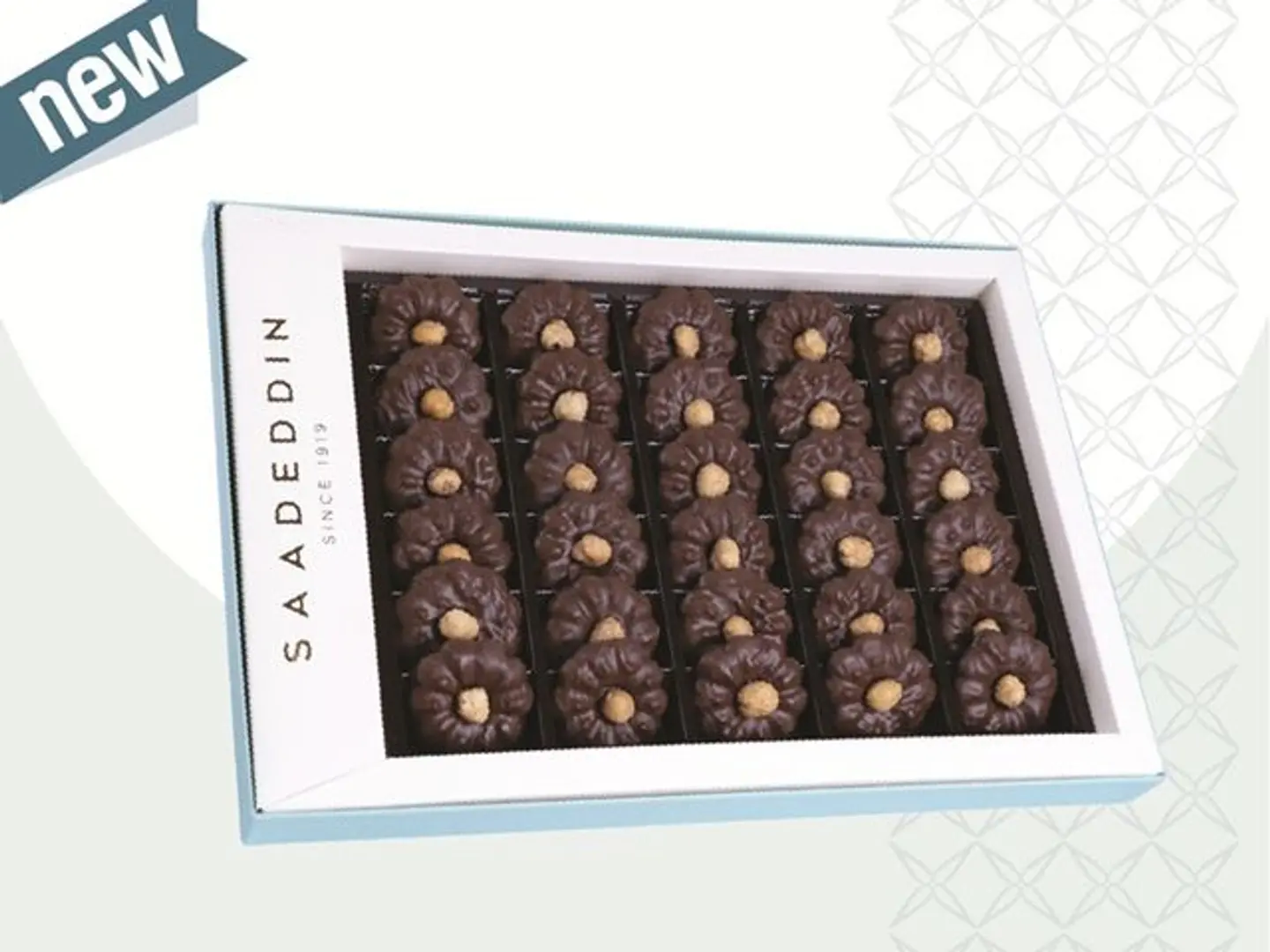Vip Medium Hazelnut Chocolate Flower Petit Four Box