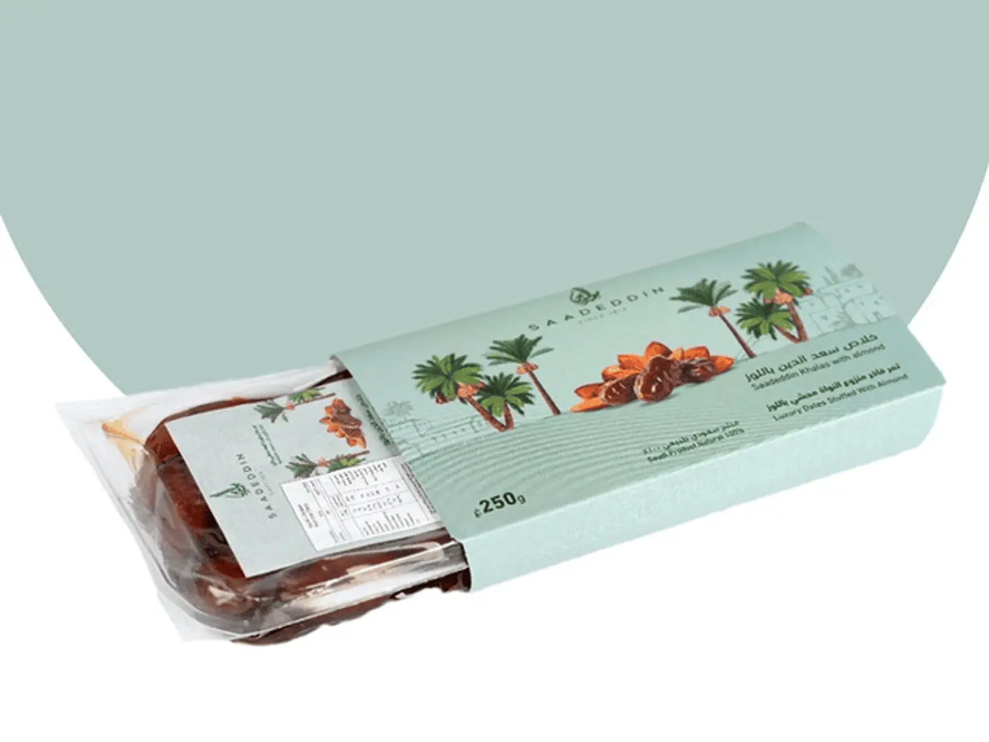 Box Of Khalas Dates Stuffed With Almonds