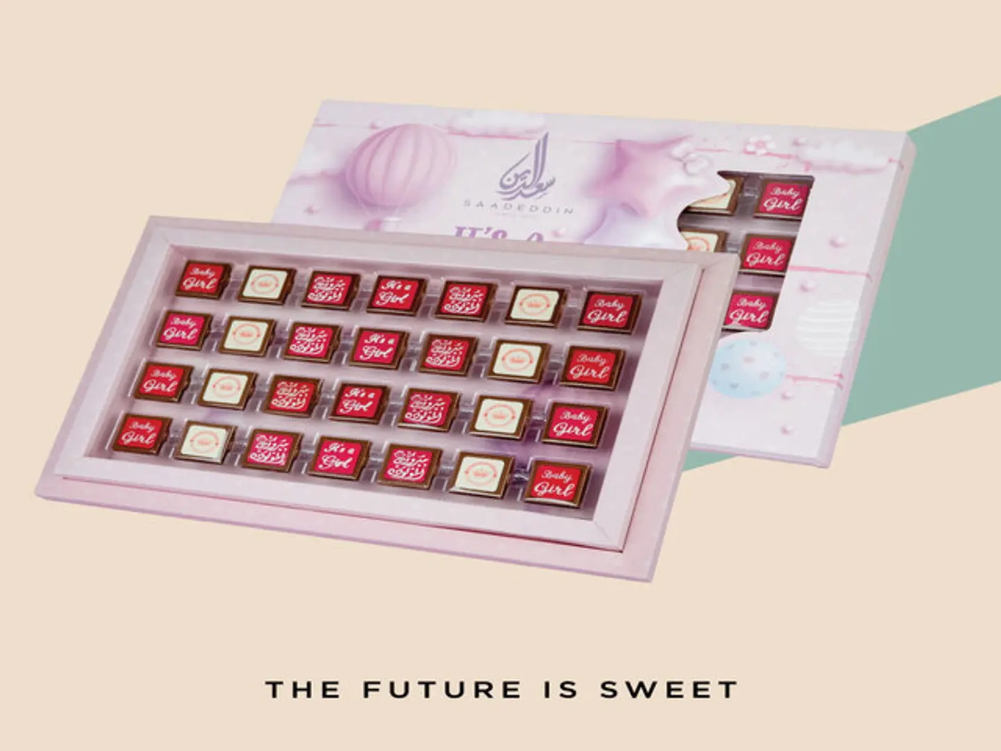 Girls Newborn Chocolate Box