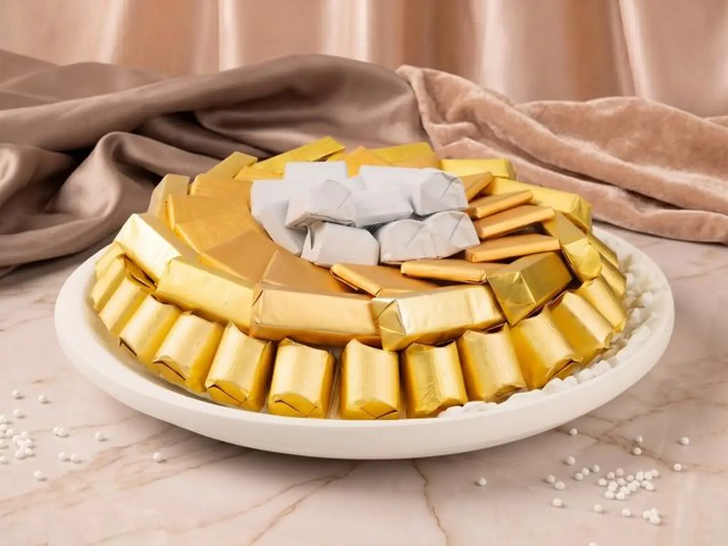 Flower Raised Round Plate