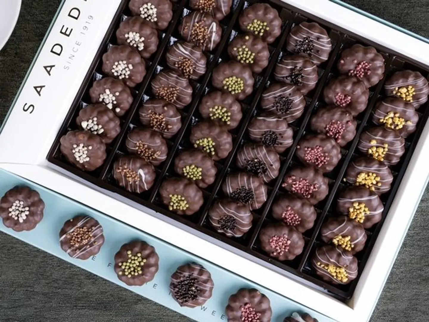 Vip Large Assorted Chocolate Dipped Petit Four Box