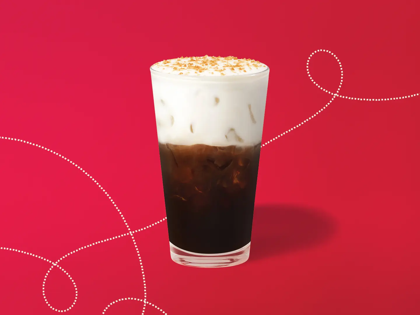 Toffee Nut Cream Iced Americano