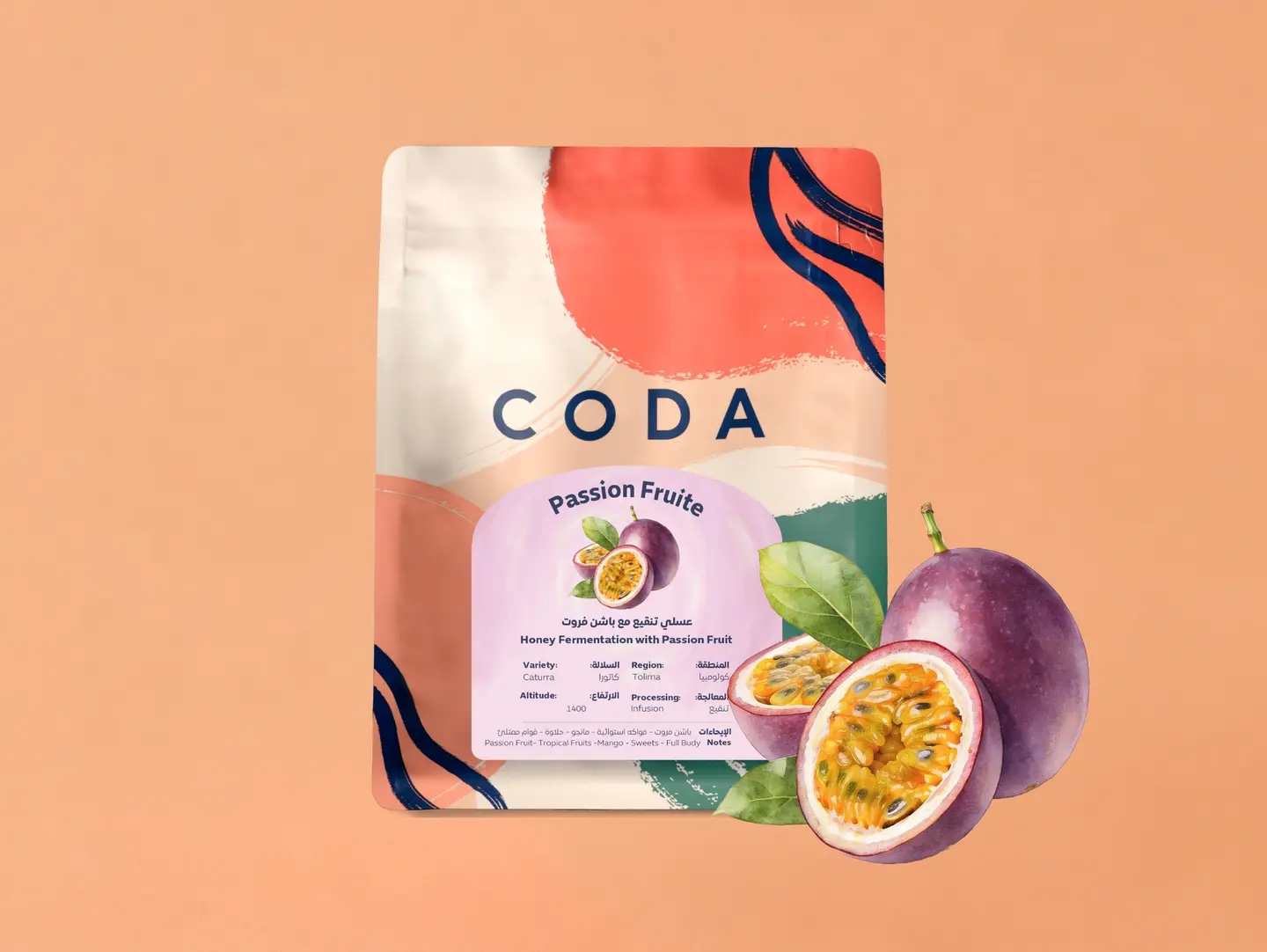 Coffee Beans Passion Fruit Infusion 250 G