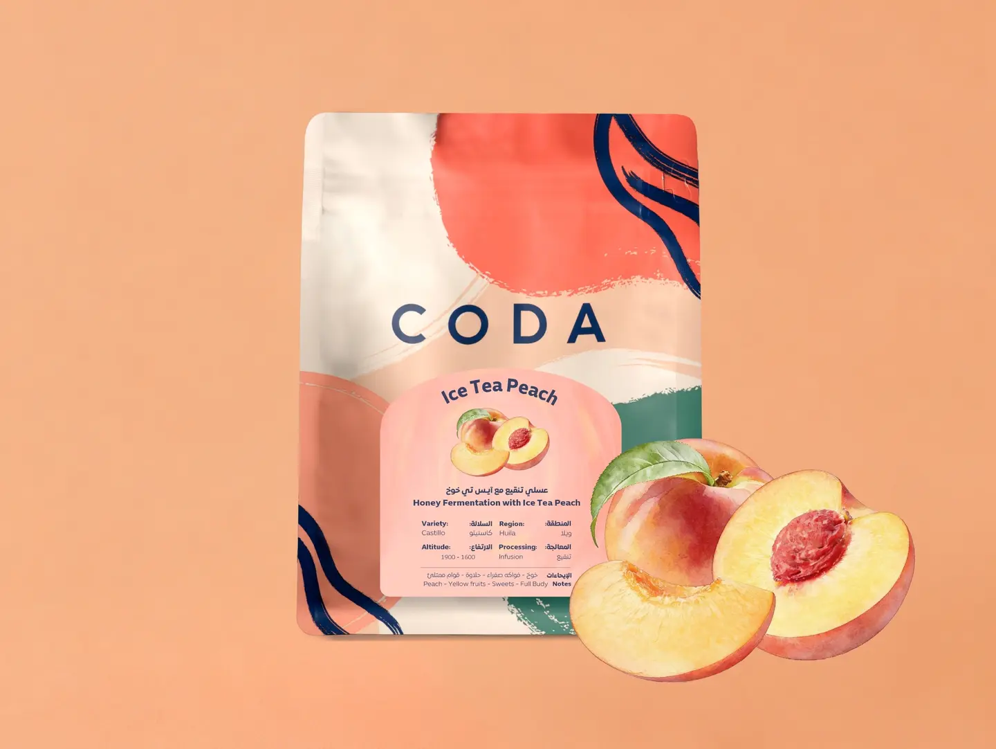 Coffee Beans Iced Peach Tea Infusion 250 G
