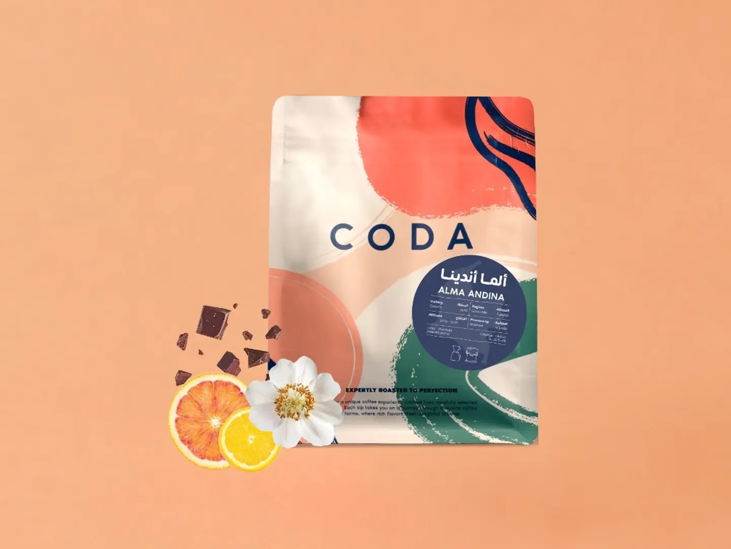 Coffee Beans Colombia Alma Andina Roasted 250 G