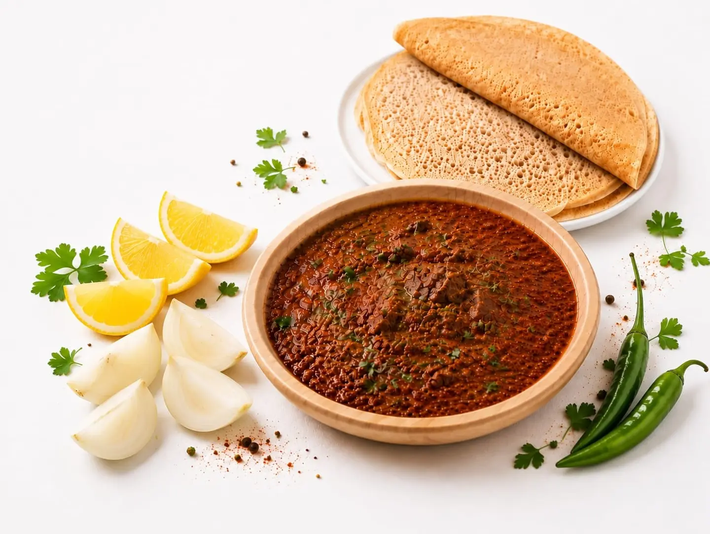 زقني لحم مع اللحوح