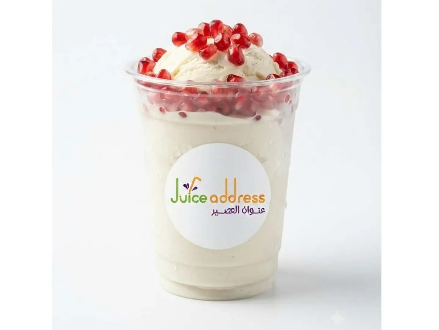 Ice Cream With Pomegranate Seeds - Medium