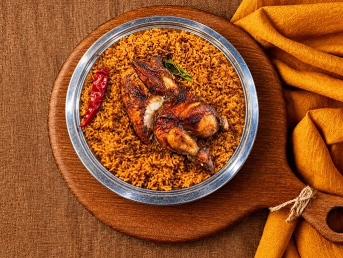 نص شواية مع رز امريكي