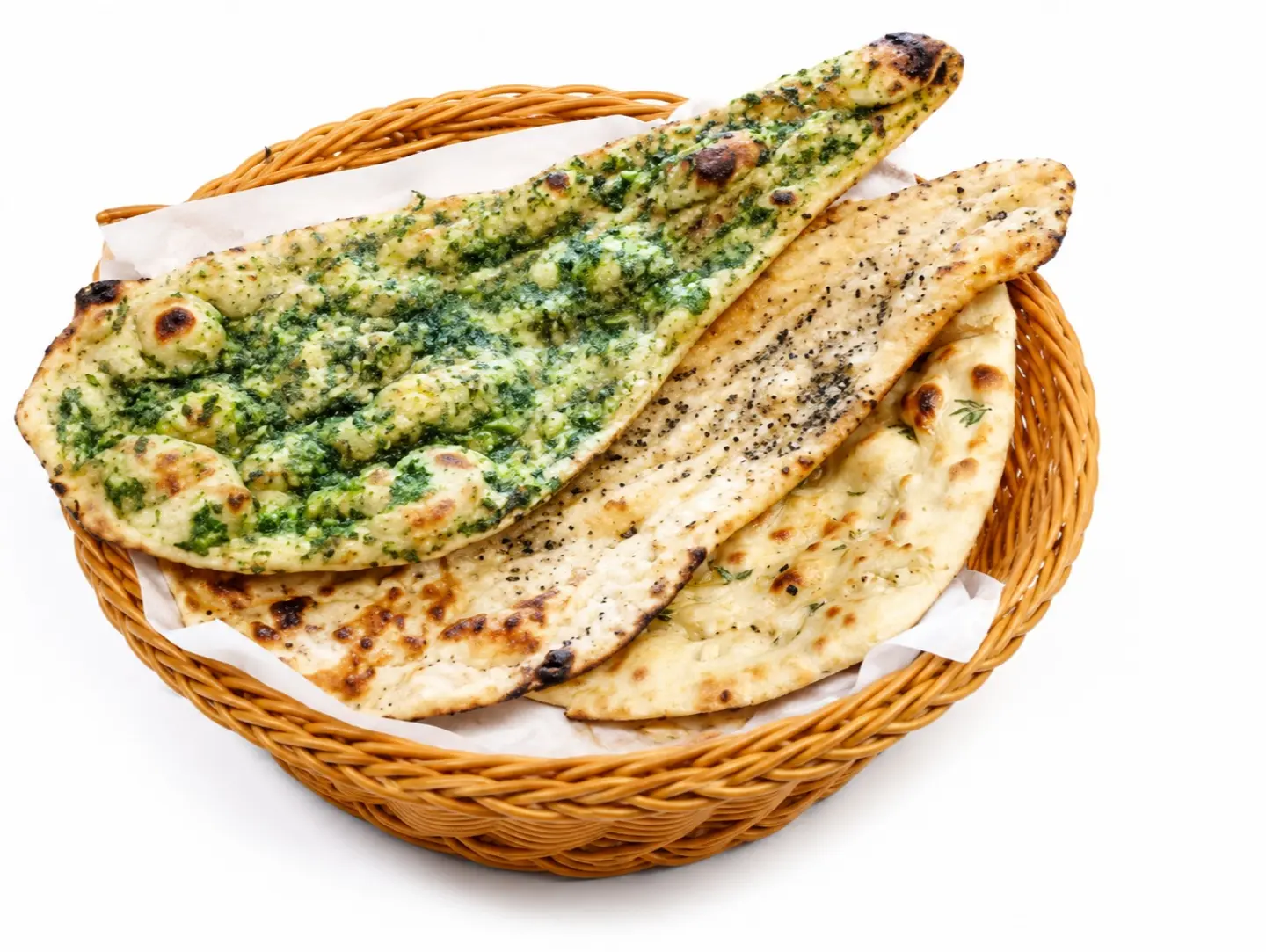 خبز تندوري بالخضار الجافه