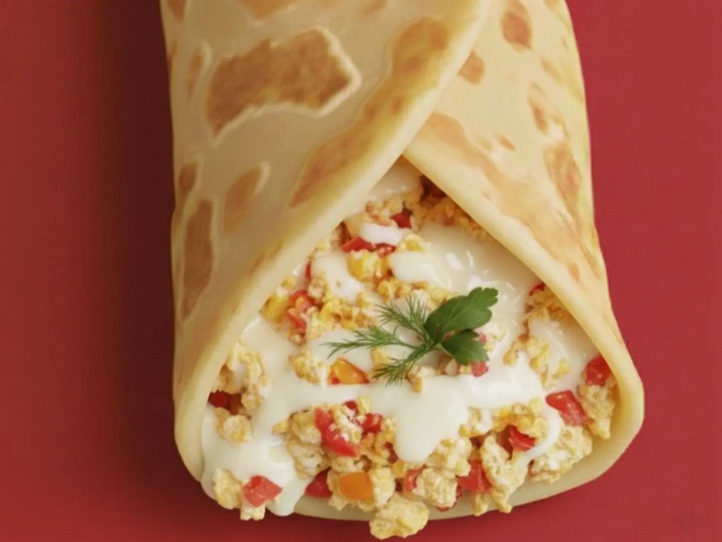 Shakshouka And Cheese Chapati