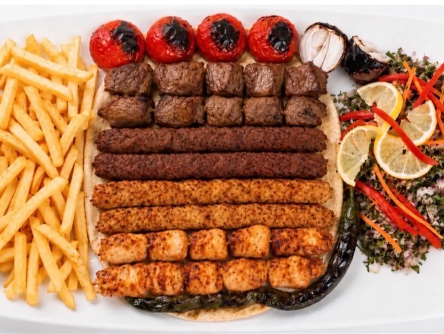 نصف كيلو مشكل مشاوي ثمان اصياخ