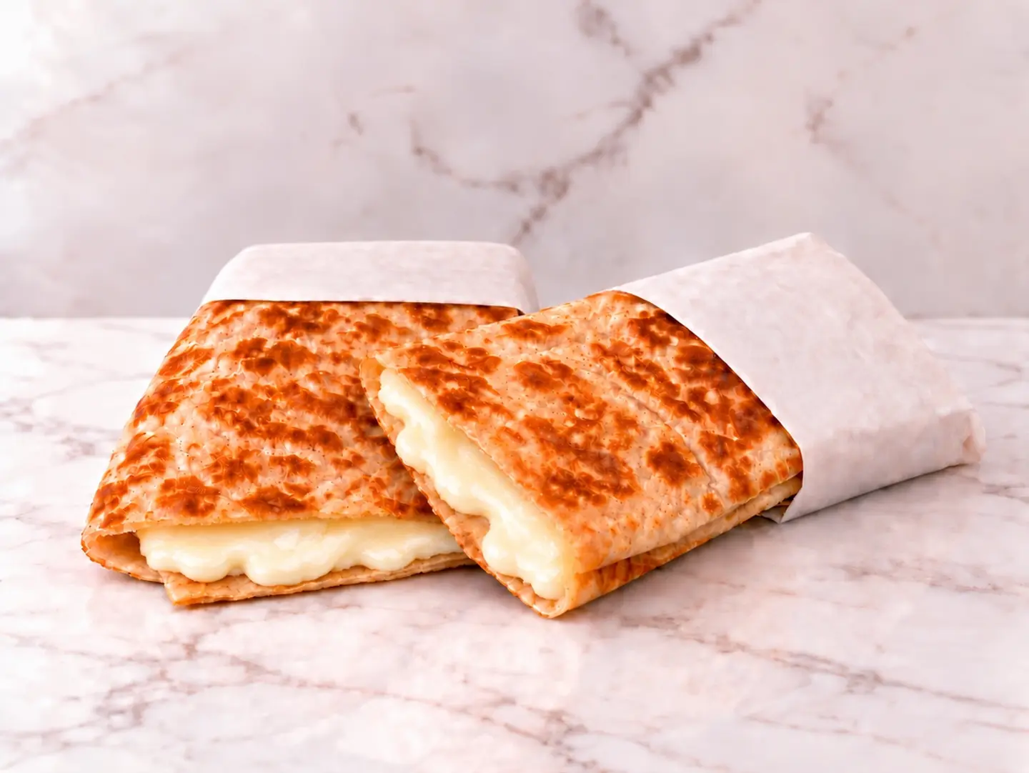 Chapati With Liquid Cheese