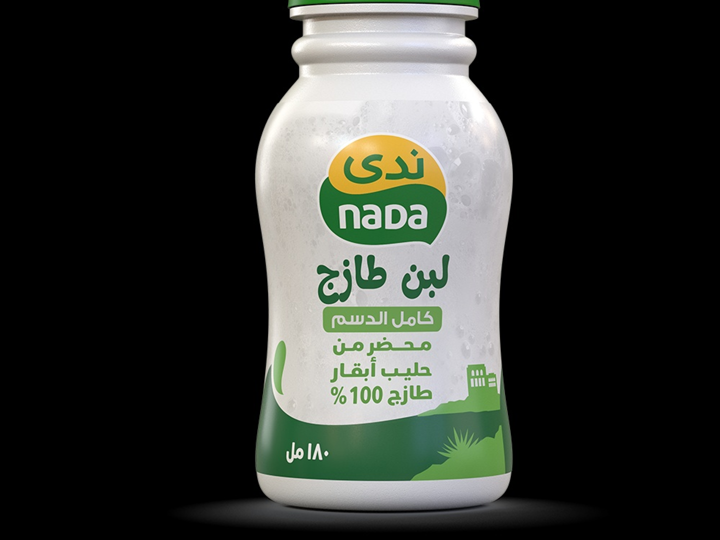 لبن 180 مل