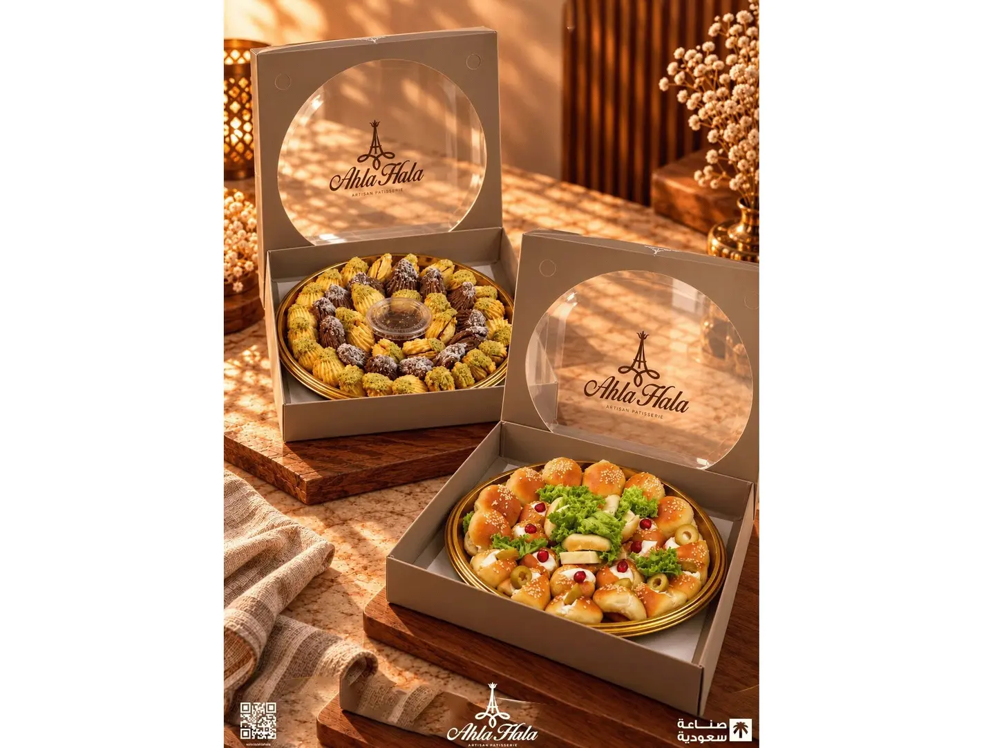 Package 1 (Petit Fours + Box Of Pastries)