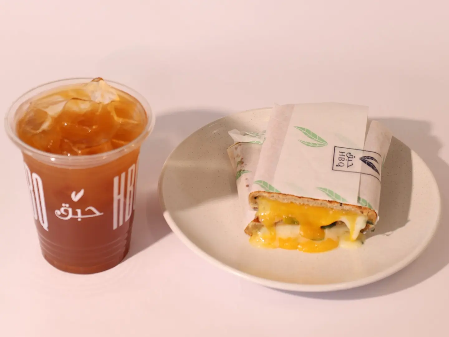 Ice Tea With A Sandwich