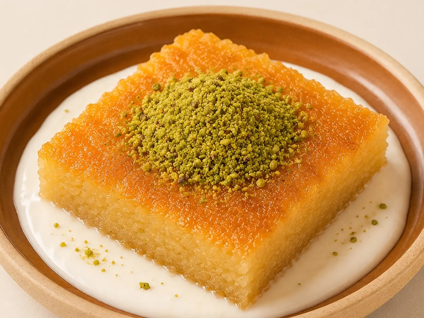 Arma Basbousa With Cream