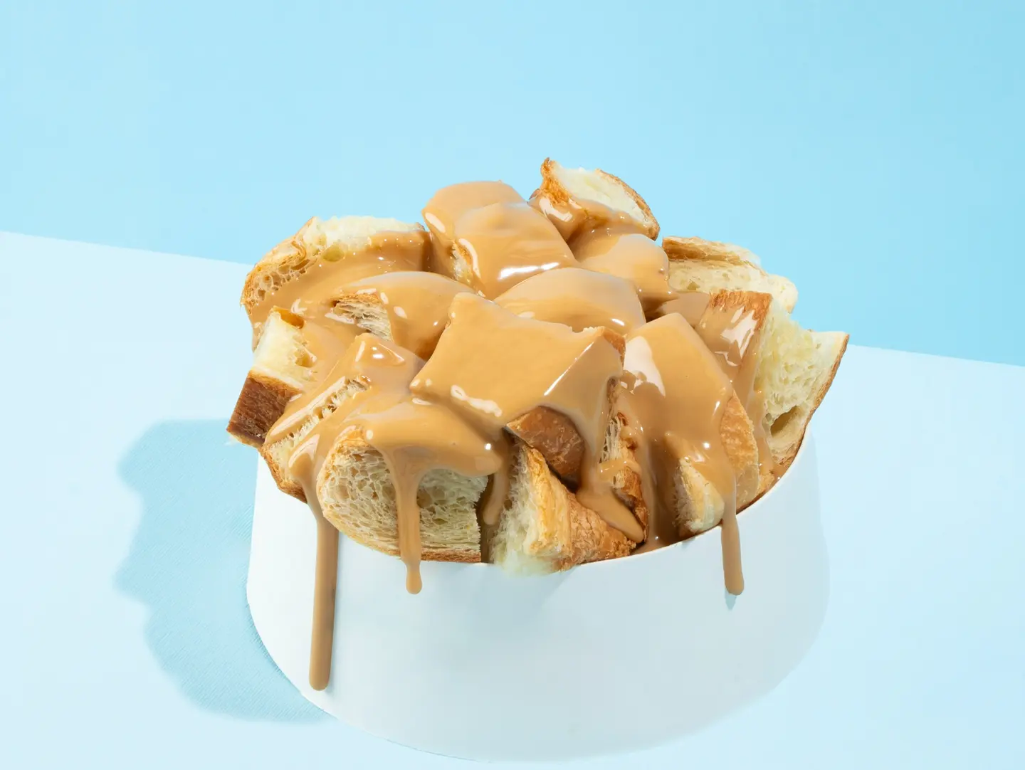 Croissant With Milk Biscuit Sauce