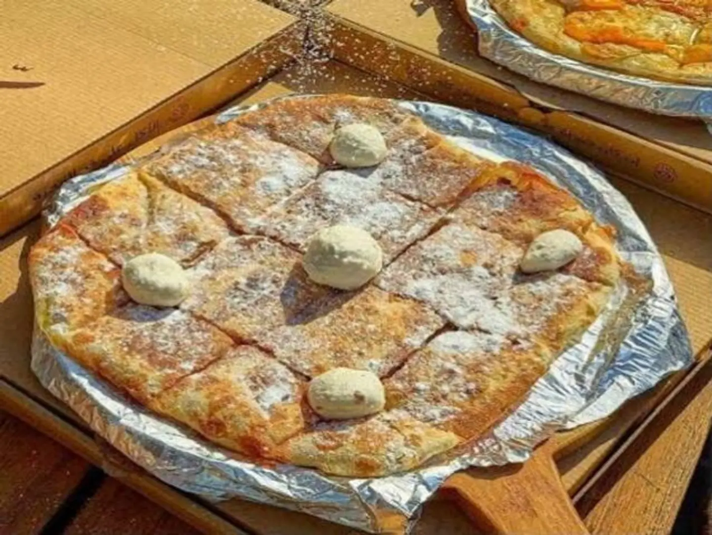 Sweet Pastry With Qishta (Clotted Cream) And Honey.