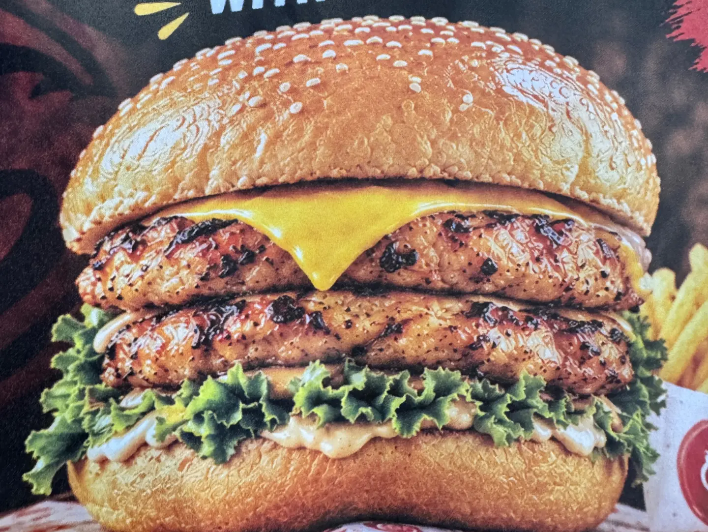 Grilled Double Chicken Burger