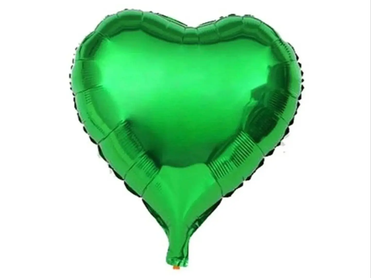 Green Heart Balloon Filled With Heluim