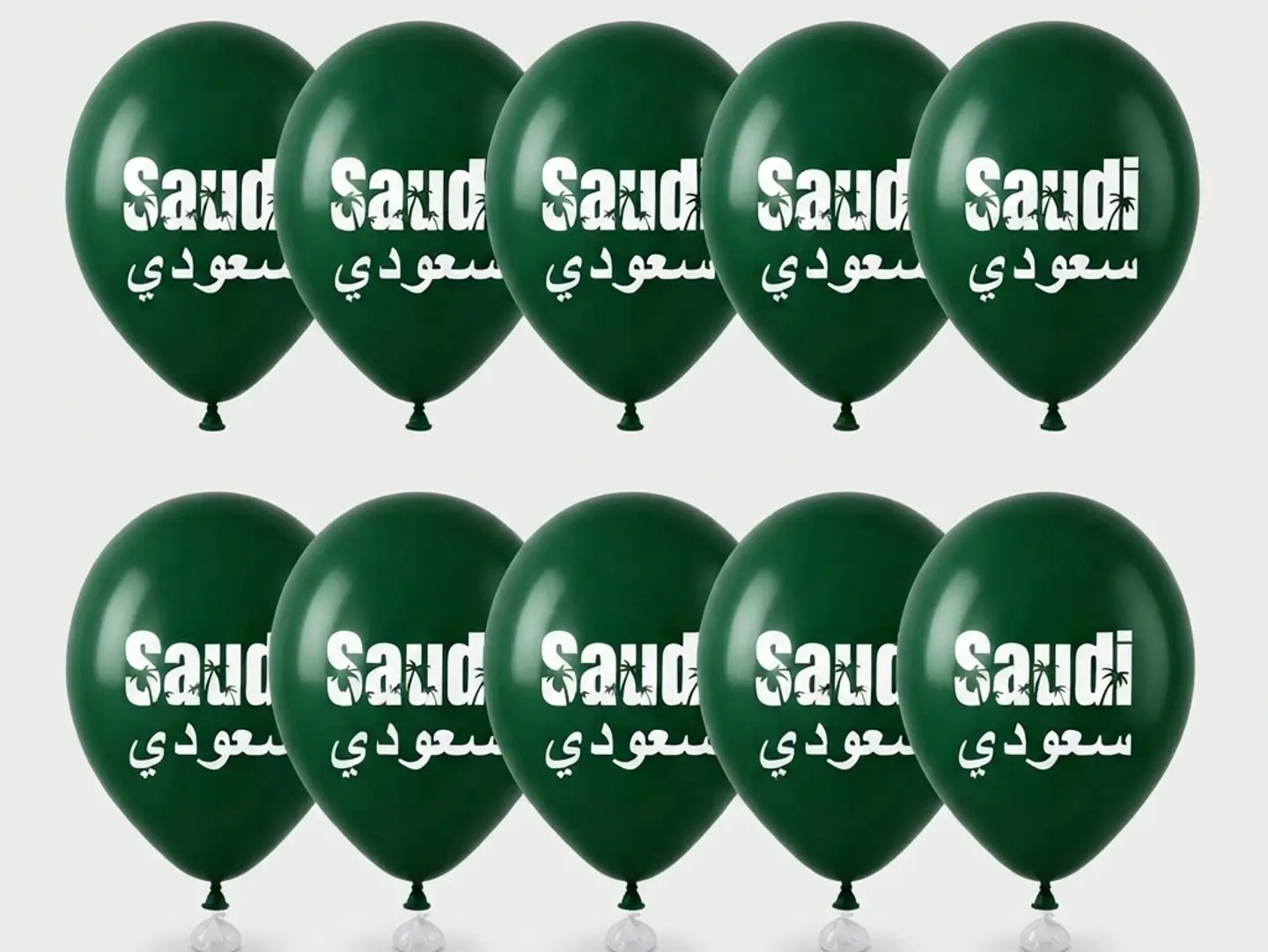 10 Saudi Balloon Set Filled With Heluim