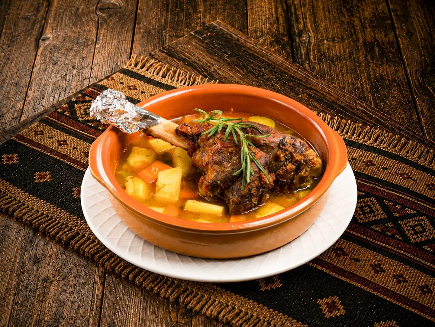 موزة ضاني بالخضار