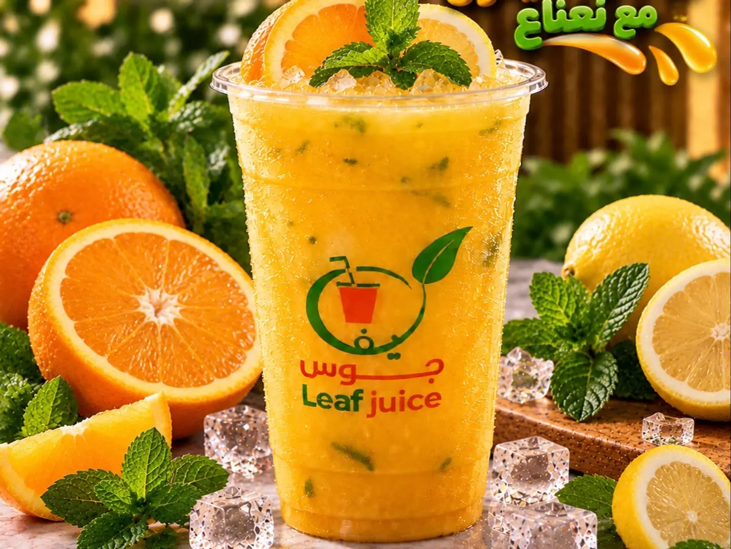 برتقال ليمون نعناع - وسط
